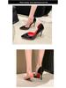 Large Size Red Bottom Stiletto High Heels, Pointed Toe, for Women and Transvestites (Size 34-44)