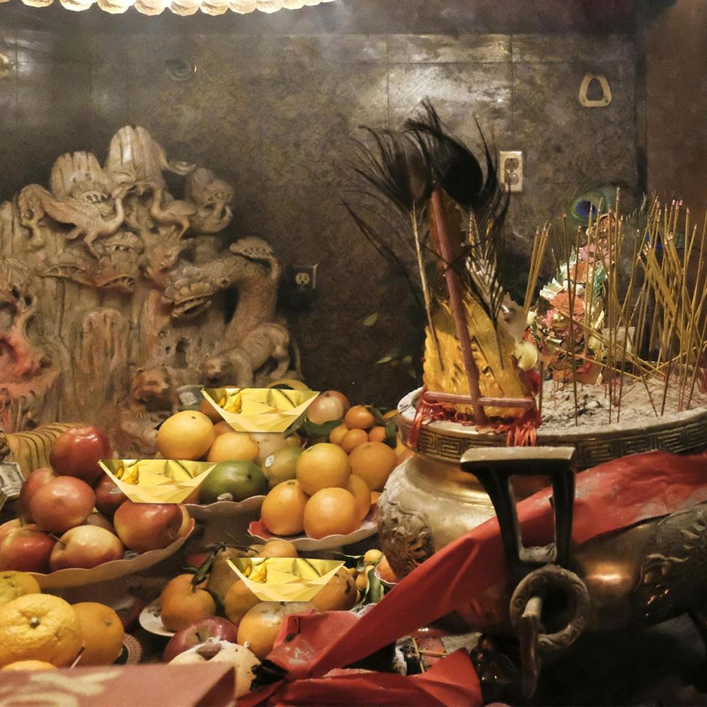 Operitacx 1000ks Uctívání Předků Zlatý Ingot Papír Čínský Ingot Požehnání Předků Yuanbao Bao Urna Pohřební Papír Ingotový Papír Obětní Ingot Duch