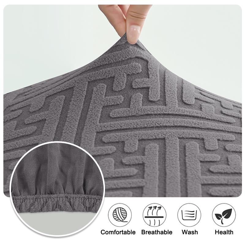 1 PC Jacquard Bar Chair Cover Short Back Bar Stool Seat Slipcovers Hotel Banquet Dining Small Size Chair Case Solid Color