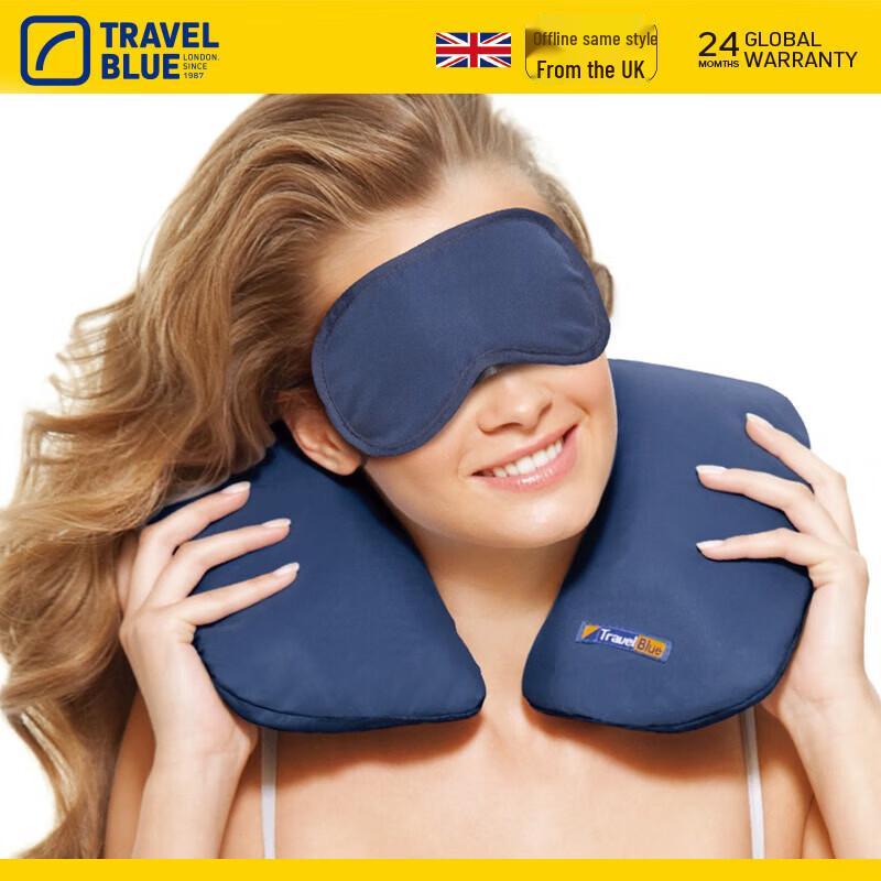 Travel Blue Inflatable Neck Pillow & Eye Mask Set