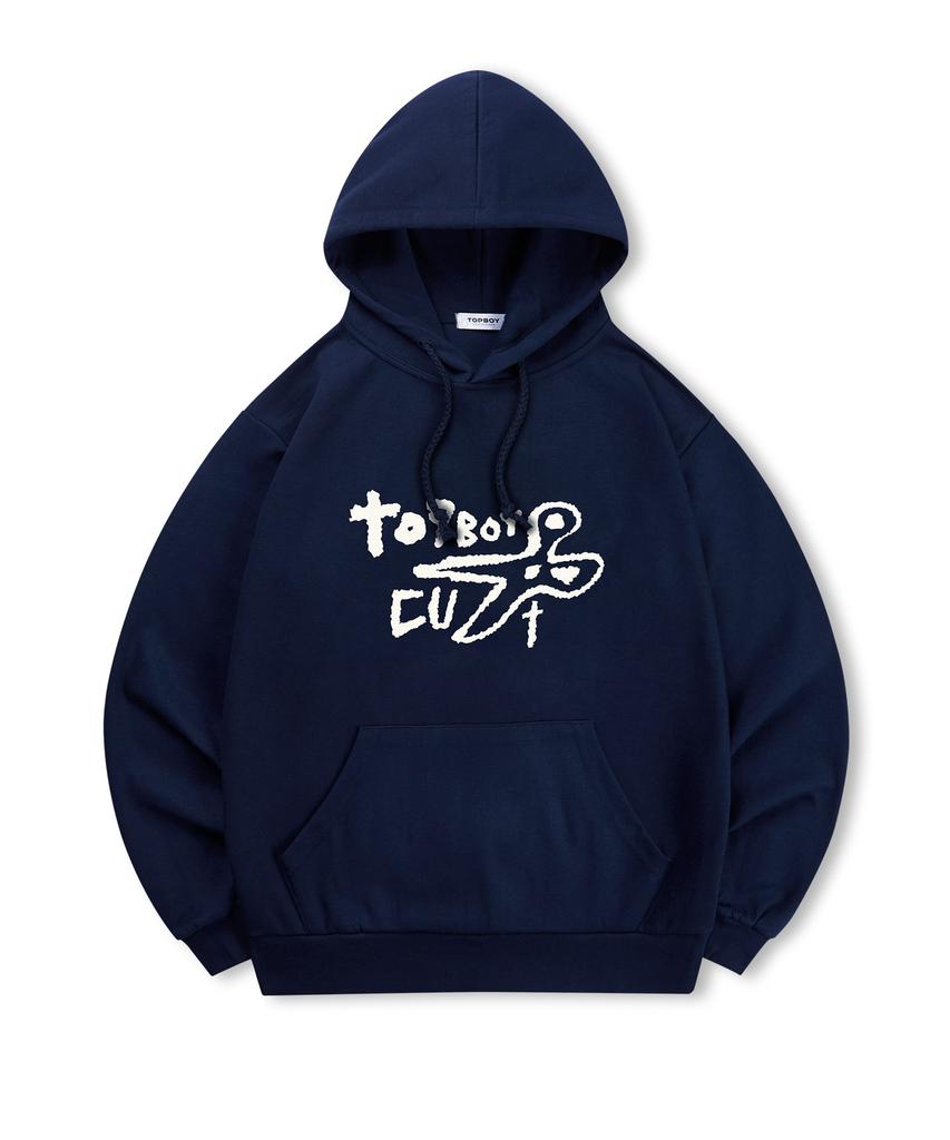 Top Boy [Non-Fleece Or Fleece-Lined] Caesars Print Hooded Sweatshirt (Type B)
