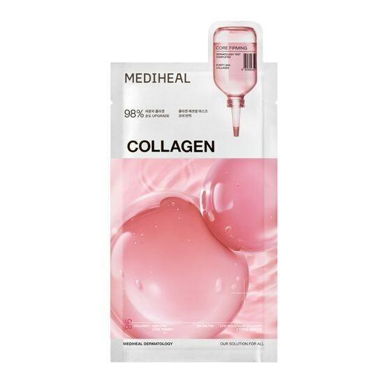 Mediheal Masque Essentiel 24mLx10pièces Collagène, Hyaluronate, PDRN Rose, Arbre à Thé, Vitamine C, Madécassoside, Céramide/ KBeauty