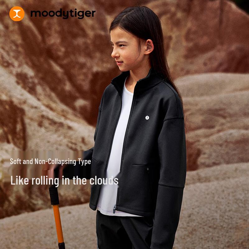 MoodyTiger Girls  Stand-Collar Air-Layer Jacket 130