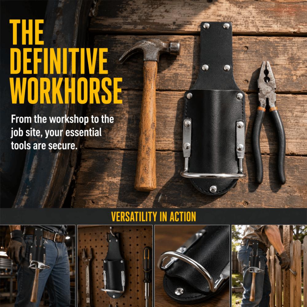 Handy Design Hammer Holder Black Drill Belt Clip Case Cover Tool Pliers Holder Construction Worker