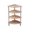 Wooden Triangular Multi-Tier Storage Rack