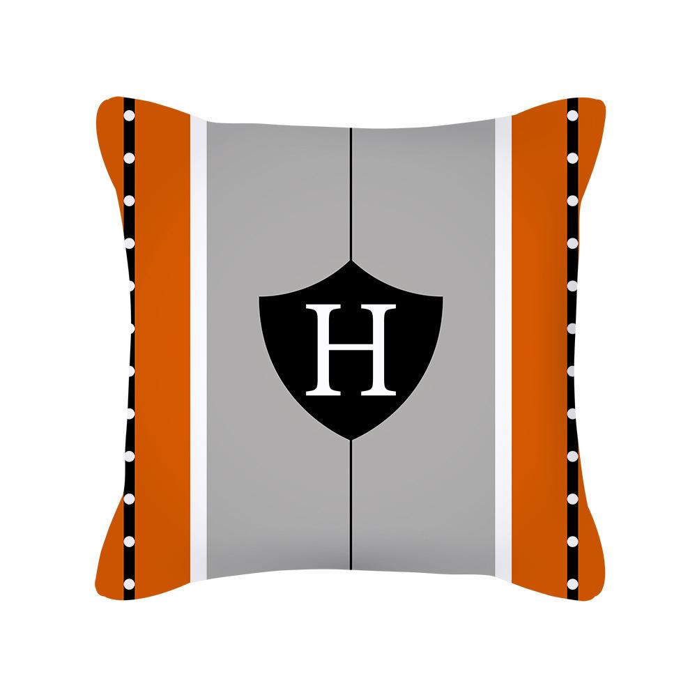 Nordische Orange Kissenbezüge Leichter Luxus Sofakissen Plüsch Einfache Geometrische Kissenhülle Orange Kissenhülle