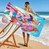 Colorful Magical Girl 2D Flat Print Beach Towel, Large Soft Quick Dry Towel for Beach Camping SwimmingXSTJ0915258