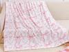Watercolor Pink Bow Flannel Throw Blanket Aesthetic Coquette Ribbon Pattern Soft Lightweight Sofa Blanket
