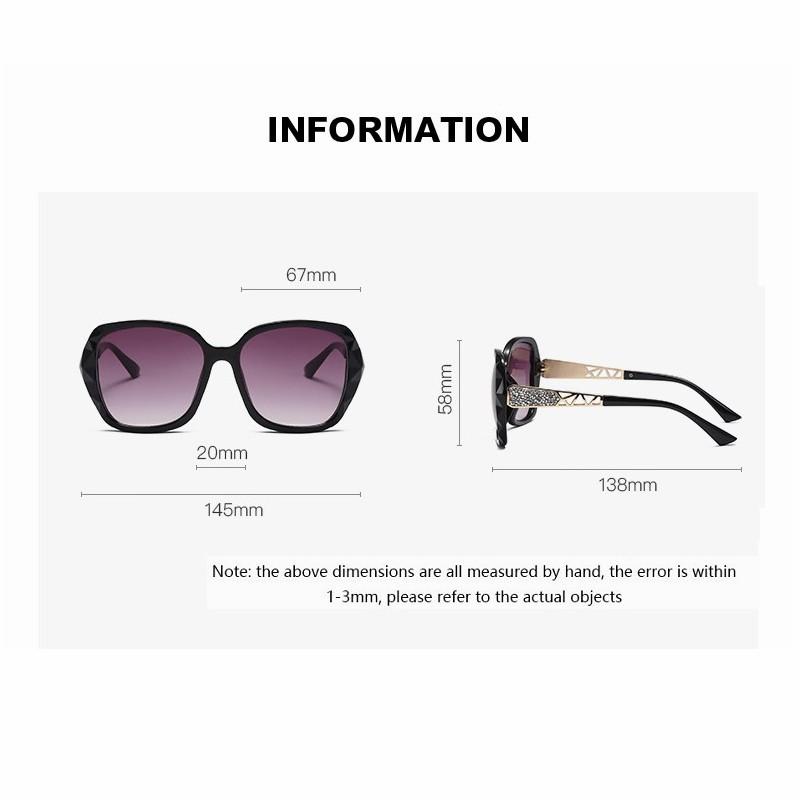 2025 Luxury Diamond Square Polarized Sunglasses Women Sun Glasses Brand Designer Eyewear Female Eyewear UV400 Gafas De Sol Mujer