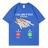 Cigarettes Is Calling Funny Meme Tshirts High Street Fashion Trend Short Sleeve Tshirt Unisex Unisex Casual Loose Cotton T Shirt