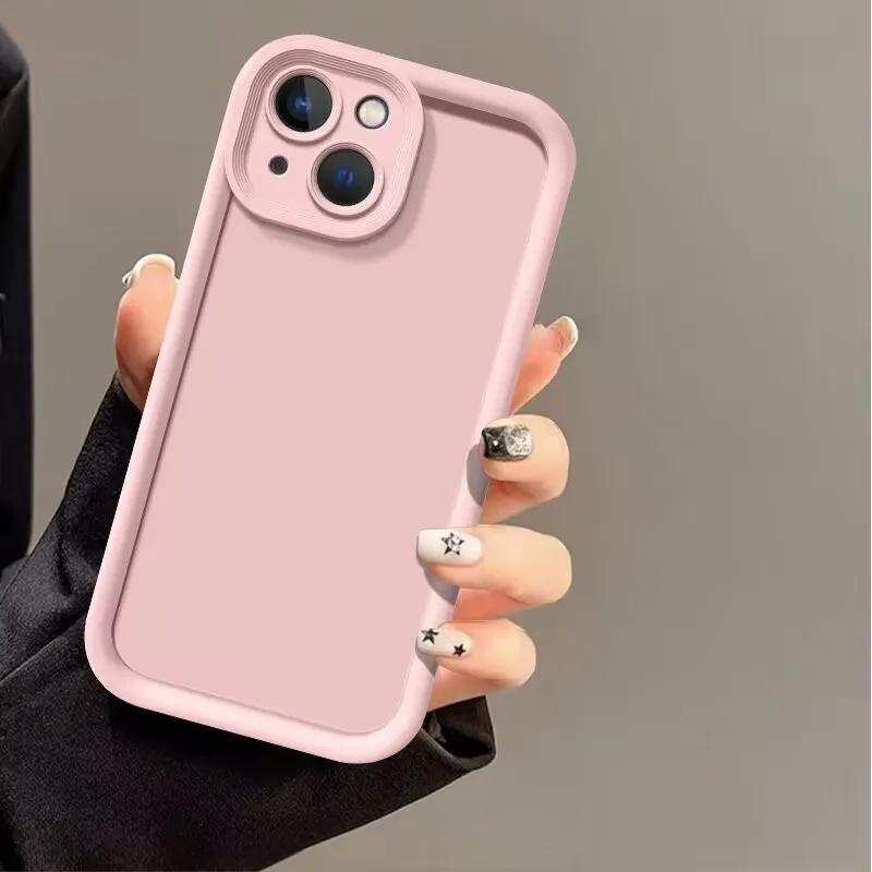 Pink Cartoon Hello Kitty Phone Case For Iphone 17 16 Pro Max 17 Air 16e 15 14 13 12 11 Pro Max 14 15 16 Plus INS Silicone Cover