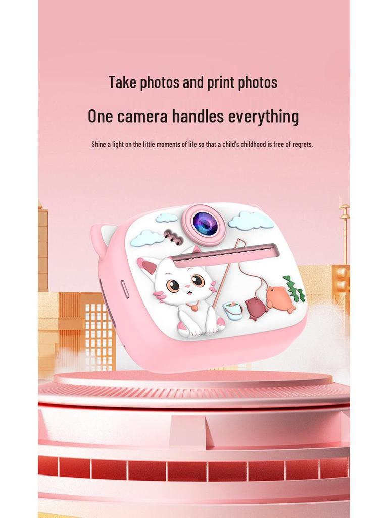 Instant Print Digital Camera for Kids - Photography and Learning Toy for Birthdays