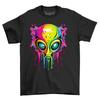 Alien Head Dripping Paint T-Shirt Mens Womens Tees Top - Out of This World Funny! Unisex Printed Desi