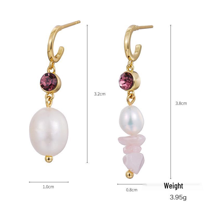 

Kenjie Корейский стиль Позолоченный набор ожерелий с цирконом и пресноводным жемчугом