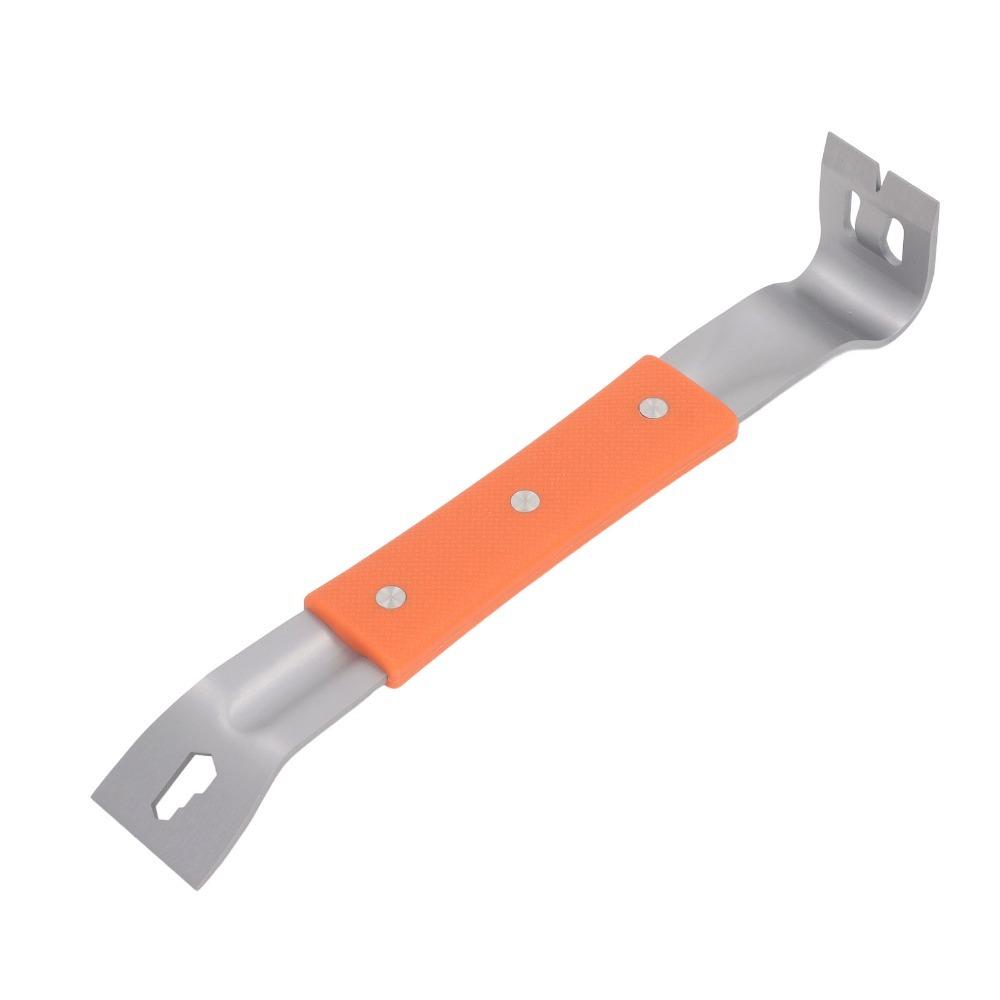 Stainless Steel Multifunctional Pry Bar Non Slip Handle Trim Puller Nail Puller  For Carpentry