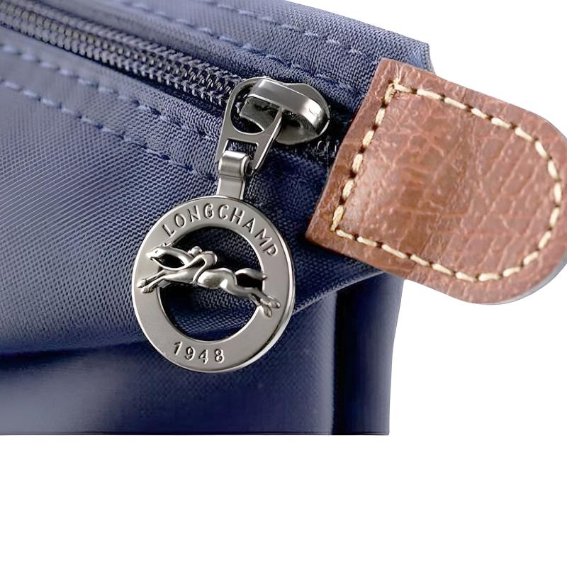 Longchamp Le Pliage Logo Print Nylon Tote Bag Medium Women tote bags Navy-Blue L1623089P68
