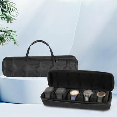 2/3/5-slot Watch Case Watch Storage Organizer Box With Soft Foam Pillow and Handle Portable Watch Protector Men's Ideal Gifts