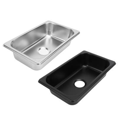 RV 304 Stainless Sink Kitchen Rectangular Hand Wash Basin Sink with 40mm Sewer Outlet for Boat Carav