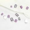 Lavender Purple Leopard Print Nail Art Stickers