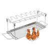 14 Slots Chicken Leg Wing Grill Rack Drumsticks Holder Smoker Oven Roaster Stand