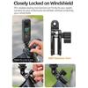 Secure Action Camera Windshield Bracket Support Thickened Silicone Padding for Bike, Aluminum with Strong Clamping Force