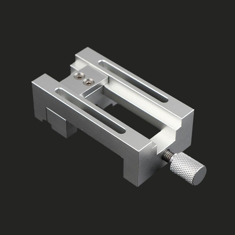 Micro Exquisite Drill Press Vise With Rubber Soft Jaws Portable Drilling Guide Jig Woodworking Adjustable Punch Locator