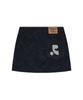 Rest And Recreation Coduroy Unbalance Skirt - Navy