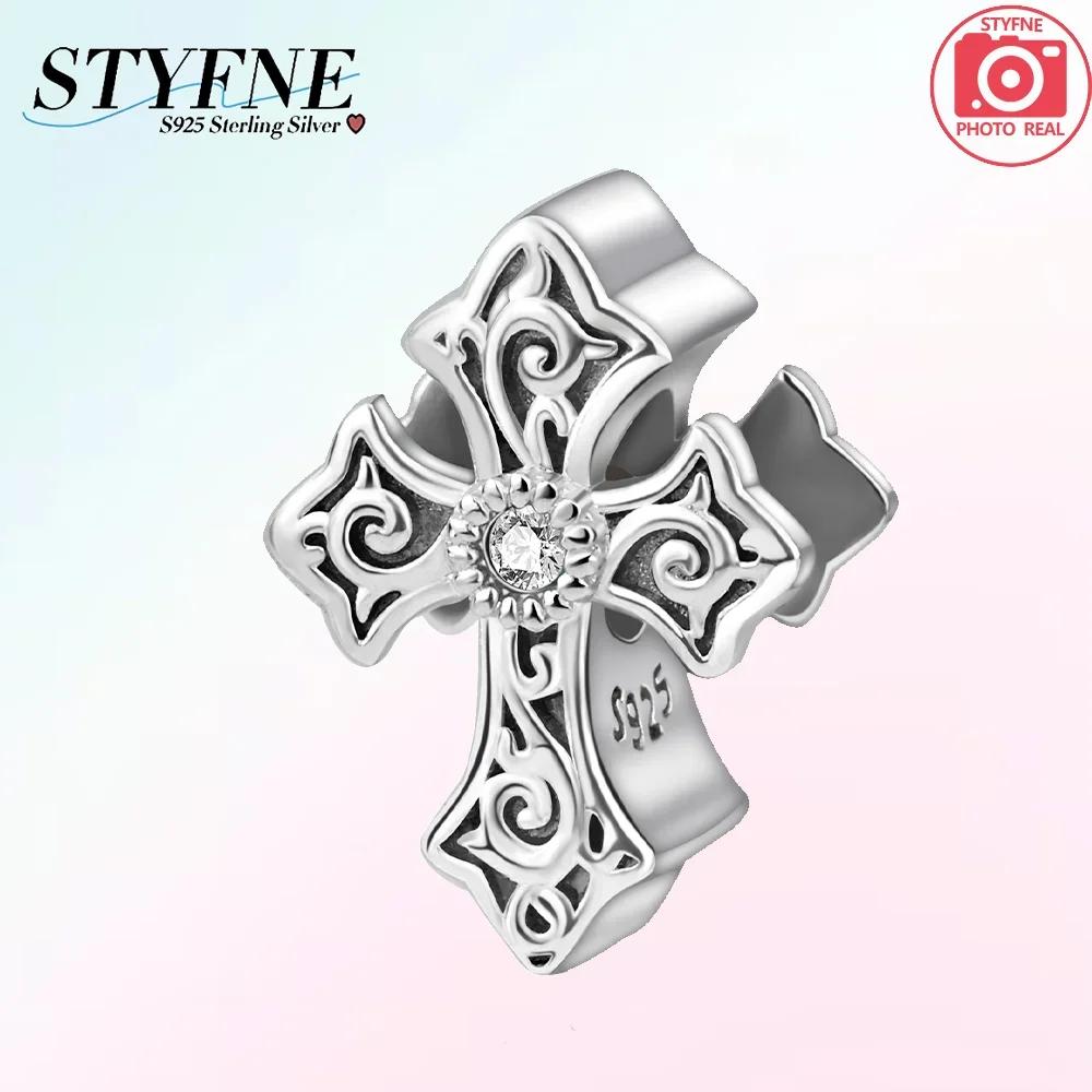 Pendants Woman Blue Copper Sunflower Purple Blue Cross Beads Charms Fit Original Pendant Bracelet Women Jewelry