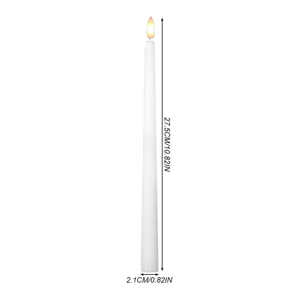 6/12Pcs LED Flameless Taper Candles Lights Battery Powered Flickering Flameless LED Taper Candles Light for Home Wedding Party