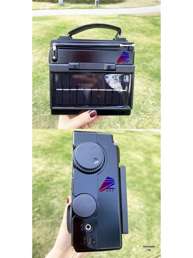 Portable Multi-Band Bluetooth Solar Radio with USB Playback and Card Slot
