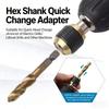 Quick Releases Self Locking Electric Drill Driver Hexagon Shank Extension Rod Suitable for 6.3mm Drill Driver Accessory