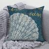 Ocean Sea Animal Blue Pillowcase Sofa Cushion Cover Decoration Bedroom  Throw