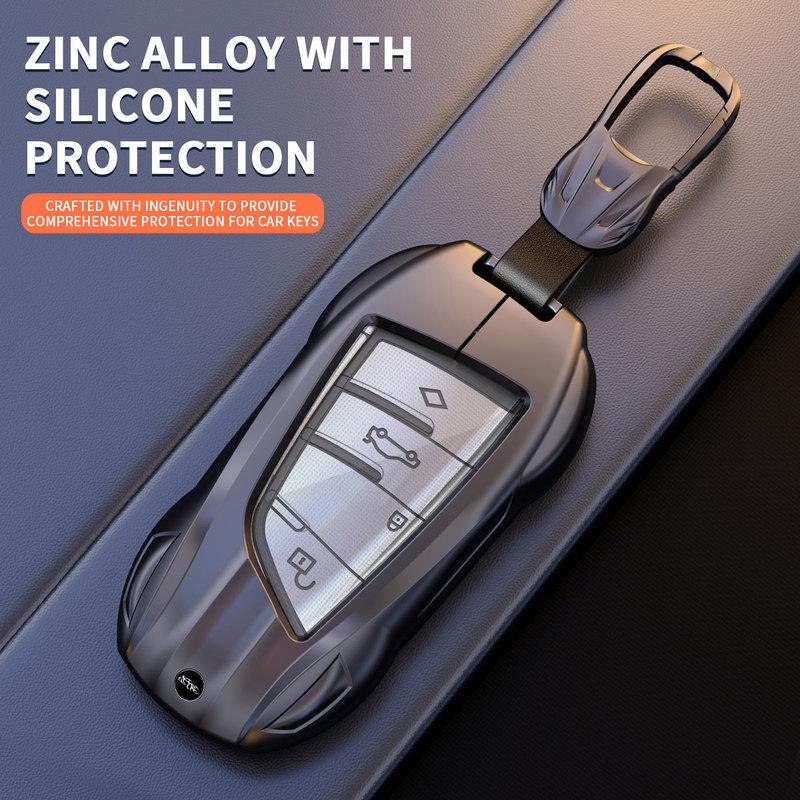 Suitable for BMW 3 5 7 Series X3 X5 X7 iX3 2011-2026 3/4 Button Blade and Vintage Car Smart Keychain Key Case Case