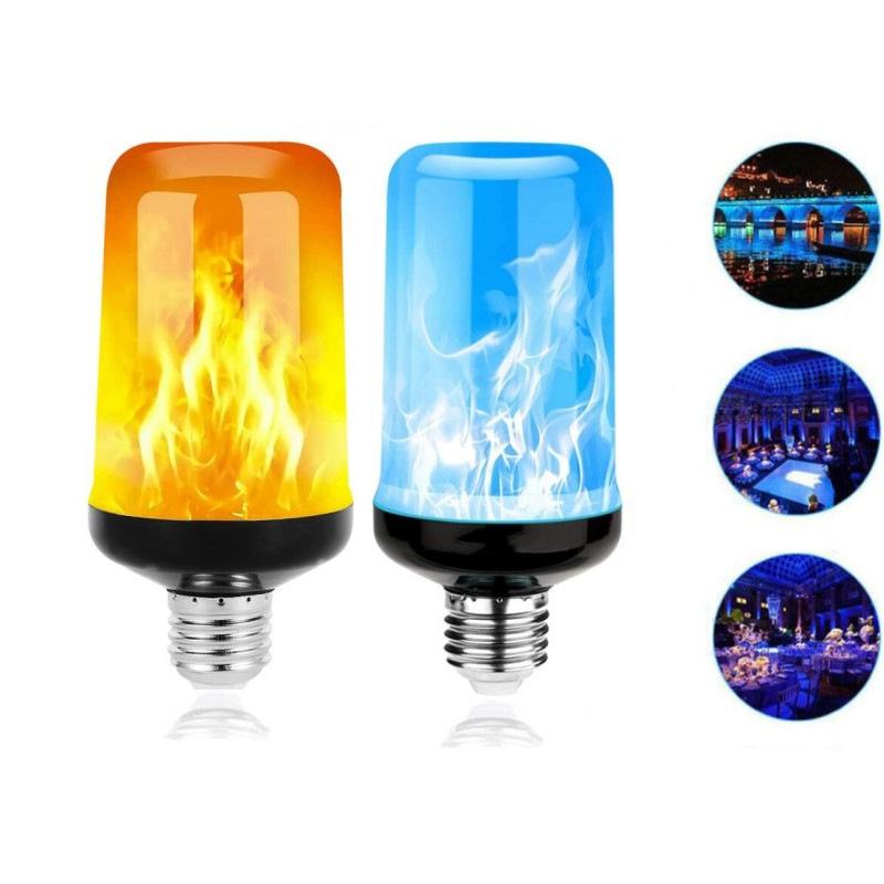 Simulated dynamic camping flame light, gravity-sensing jumping light, Halloween and Christmas decorative stage light