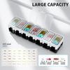 7 Days A Week 14 Compartments Pill Box Multifunctional  Removable Random Combination Sealed Pill Organizer