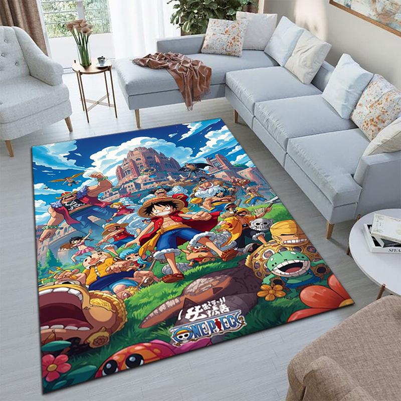 Starring the Japanese cartoon ONE PIECE Monkey D. Luffy carpet is suitable for living room and bedroom doormats office balcony decorative carpet V21