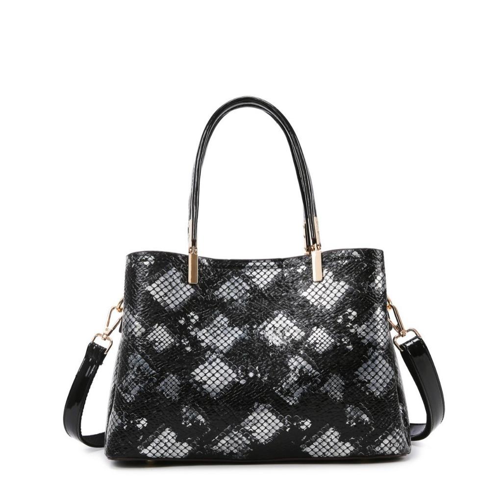 Cross-border Fashion Snake Pattern Women's Handbag New Urban Simple Casual Shoulder Crossbody Bag Wholesale