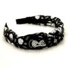 Horrible Top Knot Headband Festival Wear Ghost Print Hairband Pumpkin Head Headband  Trick or Treat