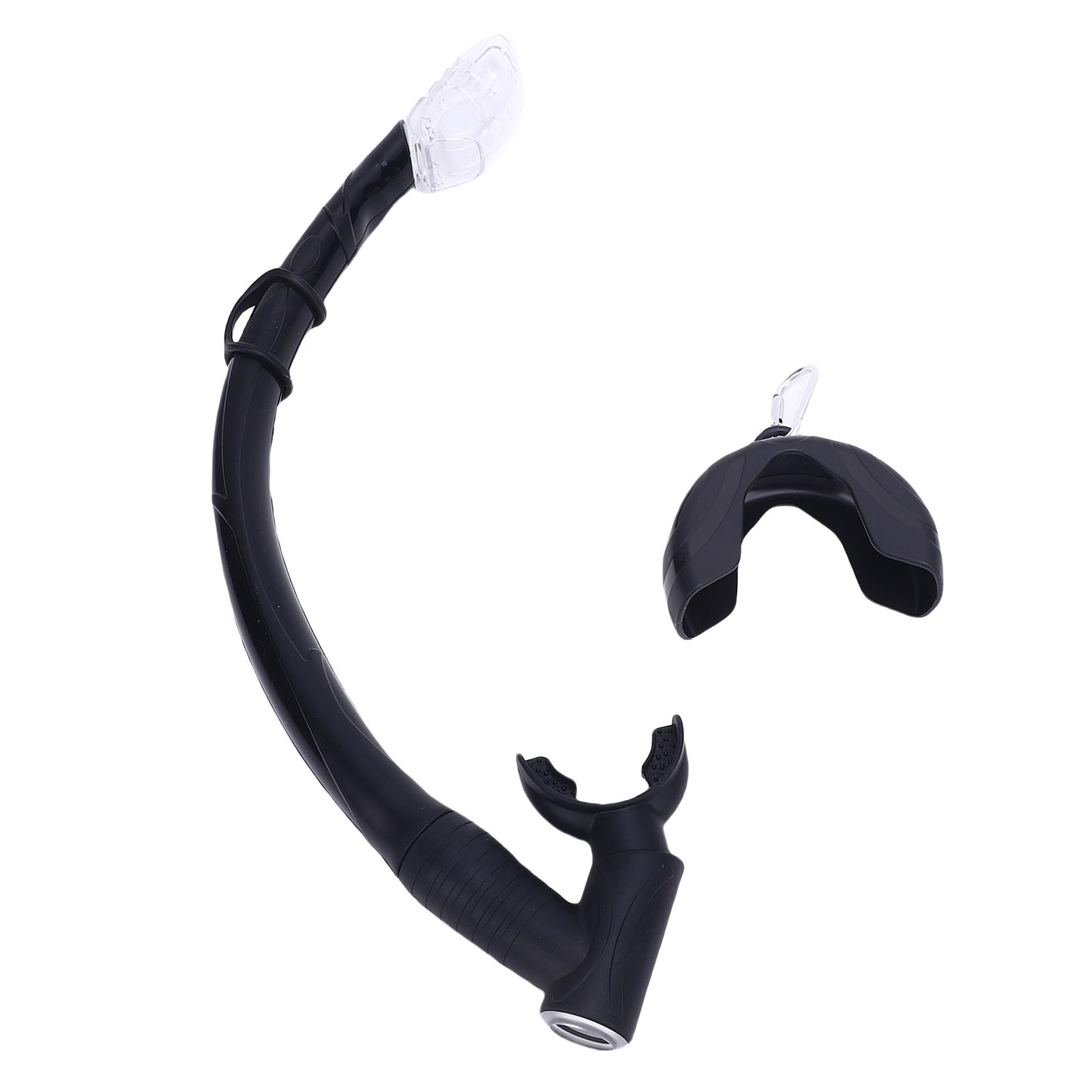 Снорклинг для фридайвинга 2 в 1 Силиконовая обтекаемая мягкая гибкая сворачивающаяся складная трубка для снорклинга