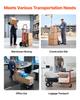 VEVOR 4 In 1 Hand Truck, 453.6 Kg Load Capacity for 4-Wheel Mode, Convertible Hand Truck Dolly with Non-Slip Handle & Wheels