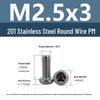 Yigu Yigu Stainless Steel Phillips Round Head Machine Screws M2-M8