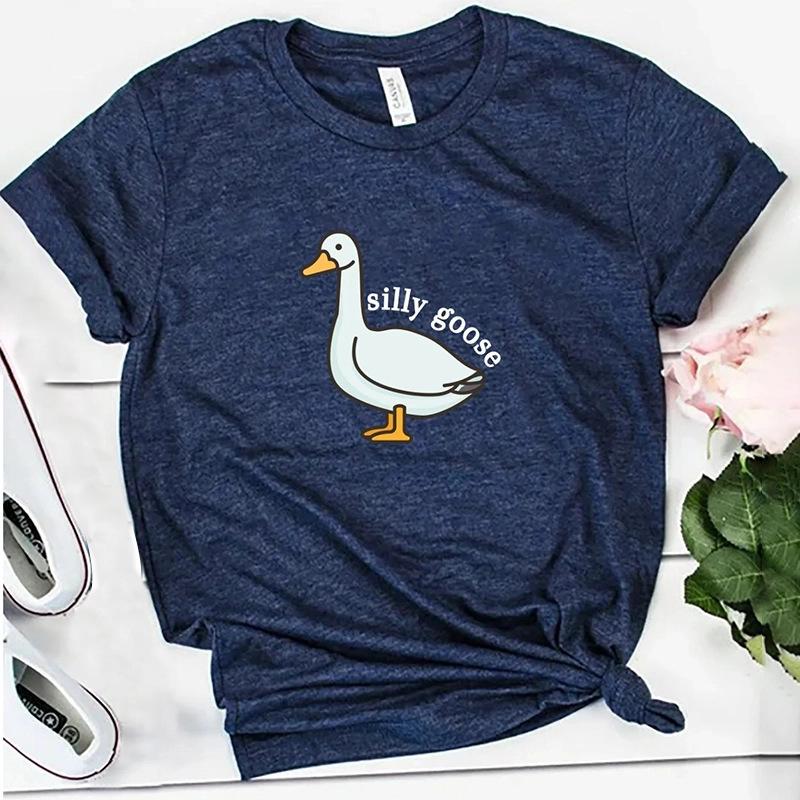 Summer Round Neck 3D Simple Print Top Fashionable Casual Short Sleeved Women's T-shirts