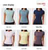 Top da Yoga Cai Jue da Donna, Vestibilità Slim, Manica Corta