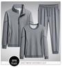 Men's Plus Size Spring Cotton Sportswear: Casual, Breathable Three-Piece Set with Running Cardigan and Round Neck