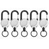Adjustable Key Chain Adopts Steel Wire Rope Anti-fall Easy To Pull Buckle Elastic Hook Type Telescopic Buckle To Prevent Loss