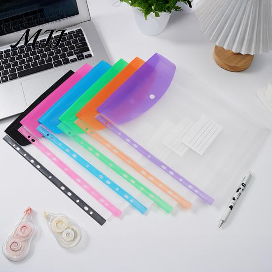 Schutzhüllen für Büro-Dokumententasche, 11-Loch-Loseblatt-Design, Hochtransparente Blattprotektoren, Ringbuch-Einstecktaschen mit