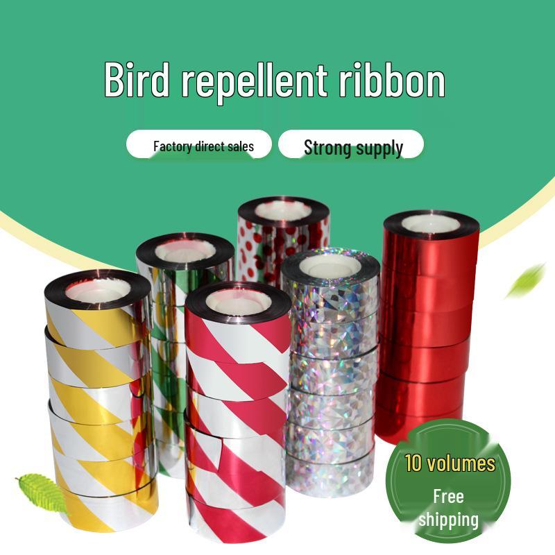 Outdoor Bird Repellent: Reflective Ribbon Strips for Orchards and Fruit Trees