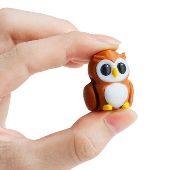 3D Printed Animal Figurine Movable Joints Panda Sheep Bear Seal Monkey Owl Turtle Figure Articulated Animal Model Fidget Toy Decoration Ornament