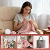 Knitting Accessory Set 51Pieces Including Soft Yarn Hook And Needle With Yarn And Complete Craft Tool