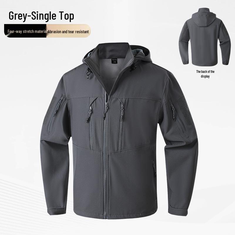 Spring & Autumn Tactical Military Fan Outdoor Multi-pocket Elastic Workwear Suit